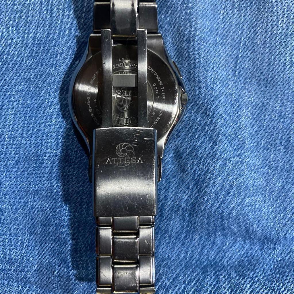 Used CITIZEN ATTESA Eco-Drive Radio Watch Citizen Solar