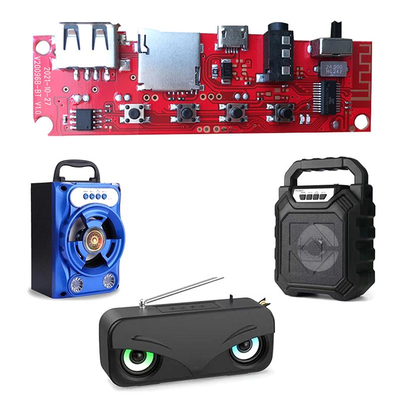 Bluetooth-Audioplatine mit Kabeln Bluetooth-Modul-Verstärkerplatine DIY-Bluetooth-Modul mit Ladeanschluss