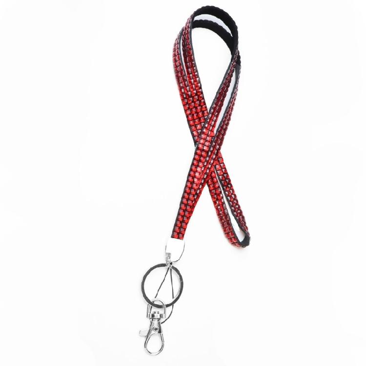 Correa de Pedrería Cordón de Cristal Portatarjetas Correas de Cuerda con Pinza Metálica Cuerda para el Cuello de Smartphone Multicolor