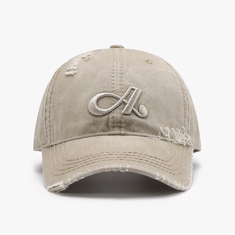 Spring And Summer Letters Three-Dimensional Embroidery Holes Soft Top Men'S Cap Personality Versatile Baseball Cap High Quality
