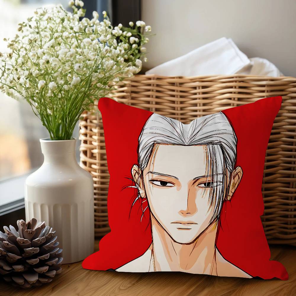 S-SakamotoO Anime Pillow Cushion Cover Pillowcase Living Room Sofa Home Decor Customized