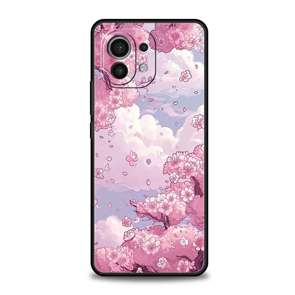Cherry Blossom Tree Phone Case For Xiaomi Mi 15 14 Pro 13 12 11 Lite 5G 10T 11T 12T 13T 14T Poco X6 X5 X4 X3 NFC F3 F4 GT Cover