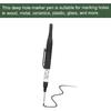 YOKIVE 2 Pcs Deep Hole Marker Pens, Black Ink Pen with Long Tip with Ink, Deep Hole Marking, Great for Home Decoration, Woodworking, Metal Processing