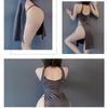 Sexy Women Lingerie Dress High Slit Long Cheongsam Pajamas Backless Role-Playing Uniform Hollow Temptation Porno Clubwear