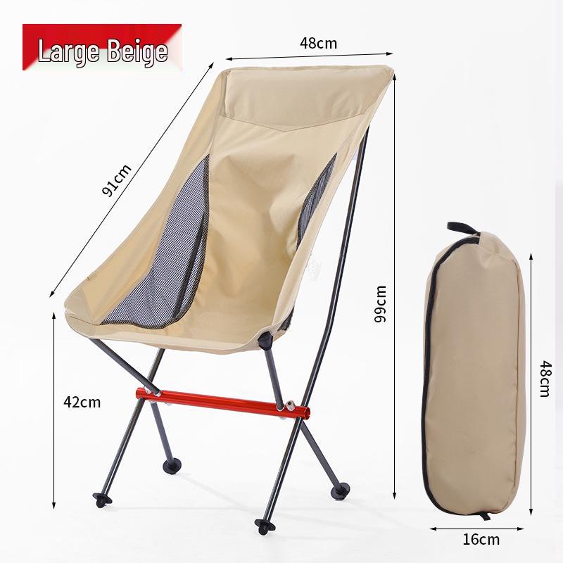 Ultraleichter faltbarer Mondstuhl aus Aluminiumlegierung für Camping und Angeln