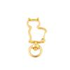 10Pcs/Lot Alloy Heart Cat Shape Rotation Spring Buckle KeyRings Snap Hooks for Jewelry Making Findings DIY Key Decoration Stuff