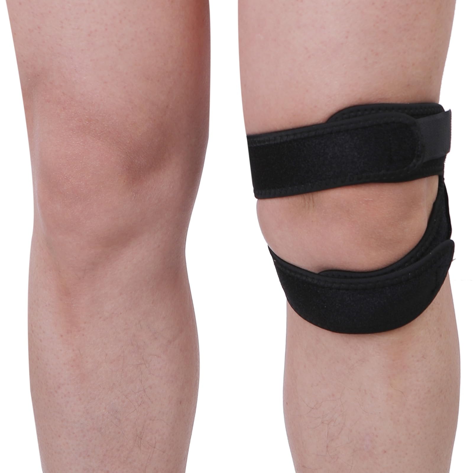 

Наколенник Rubonarie, Спортивный двойной ремень с силиконом, Набор из 2 штук (черный)