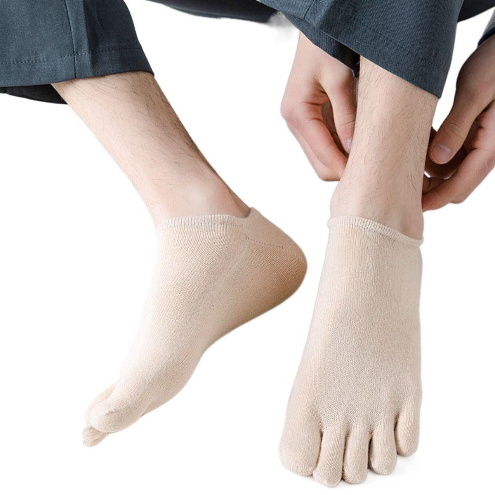 Sport Sock Men's Five Toe Socks Anti-skid Five Finger Invisible Socks Comfortable   Sports