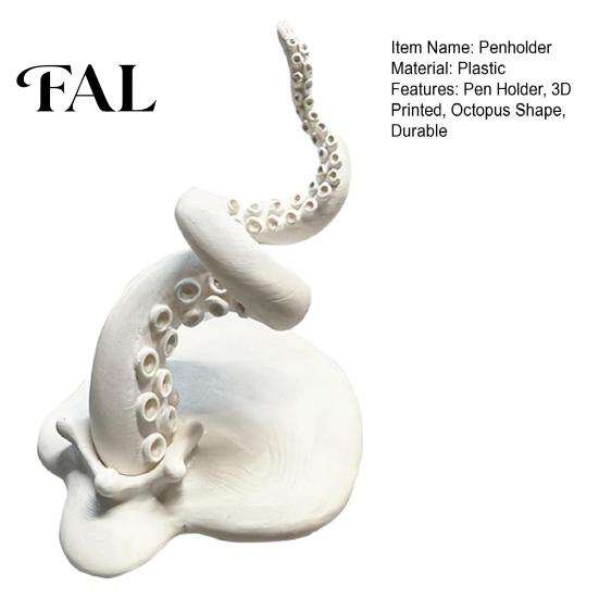 Office Supplies Organizer Octopus Tentacles Pen Holder, 3D Printed Creative Stationery Organizer, Desk Decor Decorative Desktop Storage Stand,