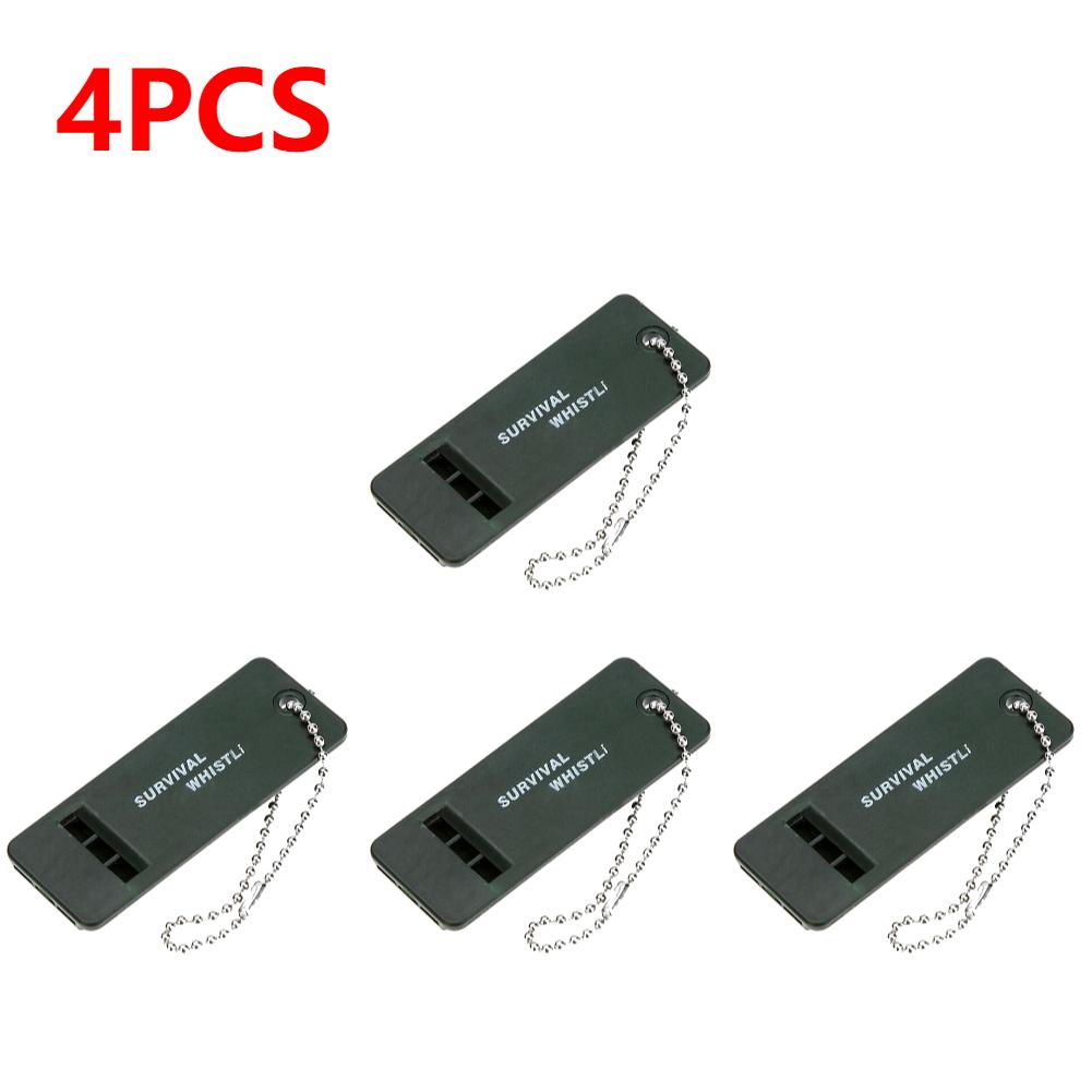 1-10pcs High Decibel 3-Frequency Whistle Outdoor Emergency Survival Whistle for Camping, Hiking, Hunting Rescue First Aid Tool