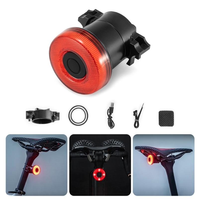 Cycling Warning Brake Light Brake Sensing LED Brake Light Bicycles Brake Taillight Turning Light Watertight Tail Lamp