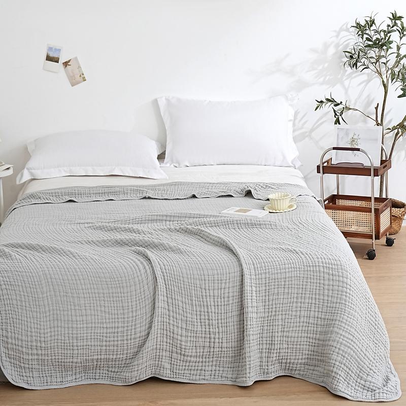 100% Cotton Gauze Blanket 6 Layers Muslin Bed Blankets Lightweight Breathable Sleeping Blanket For Bed and Couch All Season
