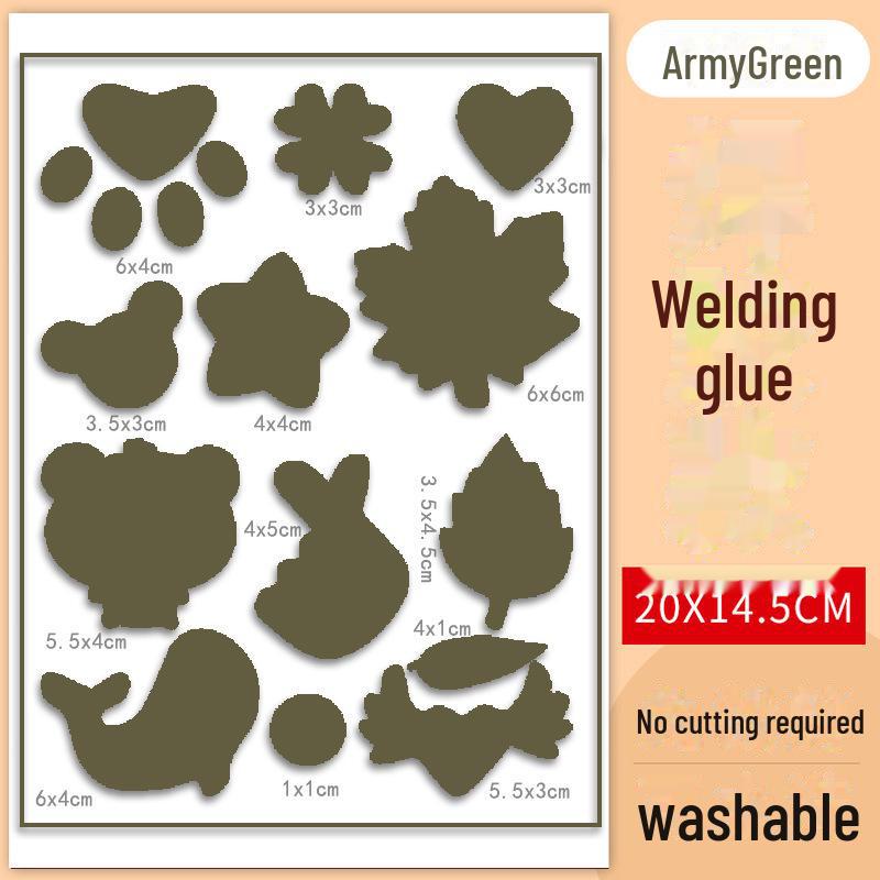 Autocolante cu patch-uri colorate cu desene animate: Reparații autoadezive, fără cusături, fără cusături pentru jachete și haine