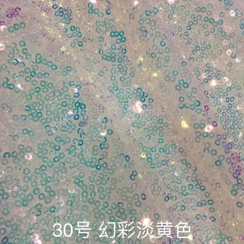 Breite 130x100cm Paillettenstoff 3MM Funkelndes Roségold Silber Glitzerstoff für Kleidung Bühne Party Hochzeit DIV Dekoration Nähen