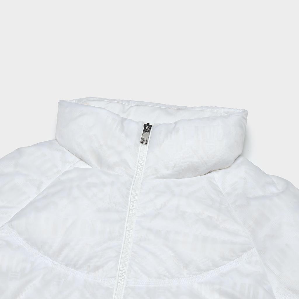 FILA Solid Color Zip Stand Collar Down Jacket Women outerwear White F11W344919F-WT