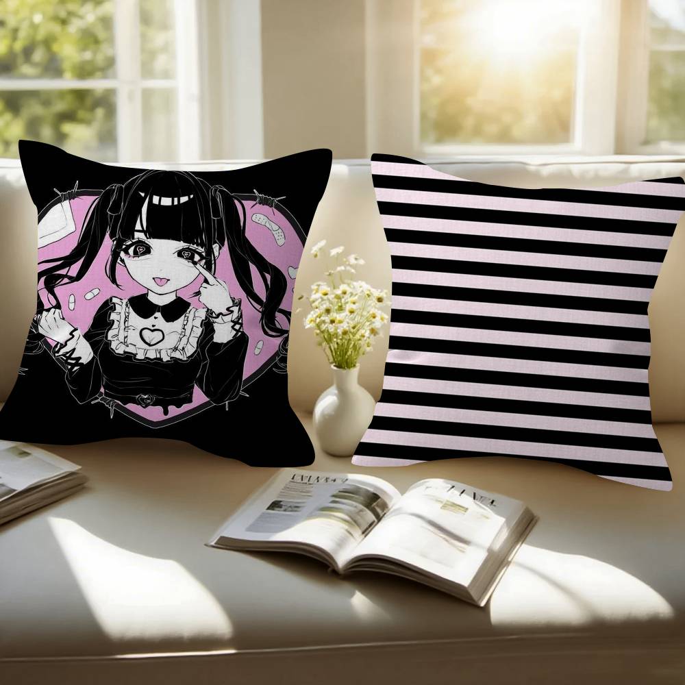Anime Jirai Kei Desen Animat Design Frunză de Arțar Husa Pernă Decor Recoltă Fericită de Toamnă Decor de Sărbătoare Husa Pernă
