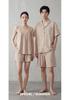 Baby Cotton Summer Camisole: A-Class Pure Cotton Double Layer Gauze Couple Pajamas - Women's Short Sleeve & Men's Set