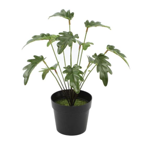 Faux Potted Plant Realistic Artificial Green Plant Long-lasting Potted Monstera Plant