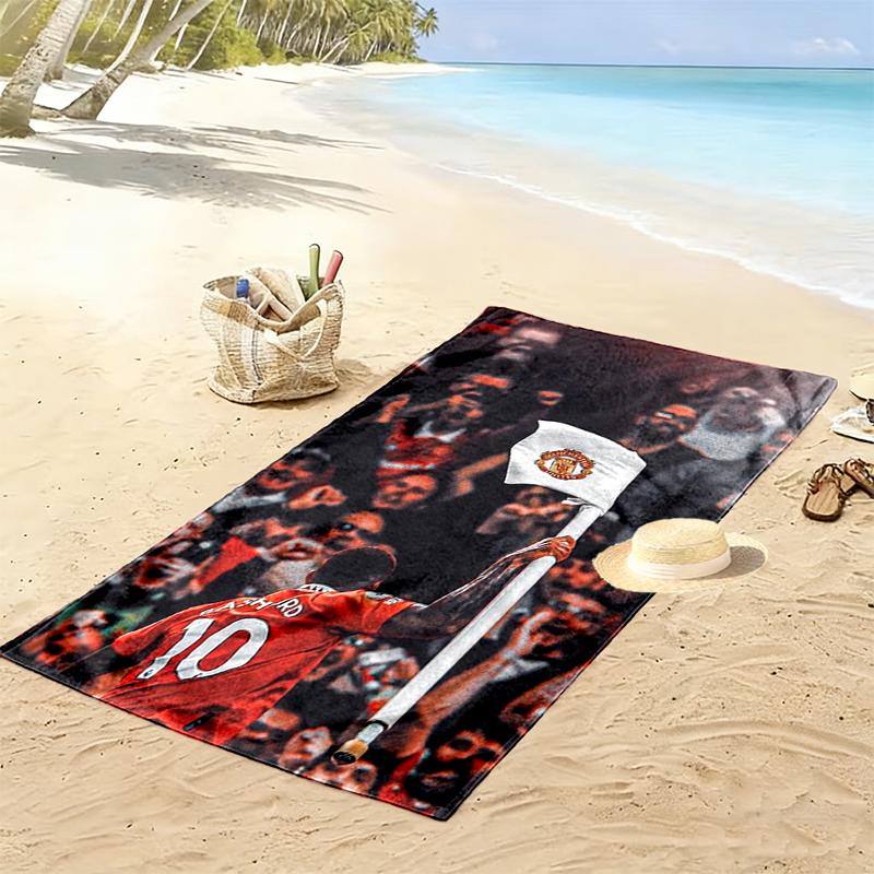 Marcus Rashford Print Beach Towel, Large Soft Quick Dry Towel for Beach Camping Swimming