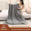 Pure Wool Tassel Shawl & Blanket - Thick, Warm, Skin-Friendly, Two-in-One Air Conditioning Blanket