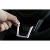 Matte Silver 1PCS Cover Trim Steering Wheel Sheet For Jaguar F-pace 2017-2020