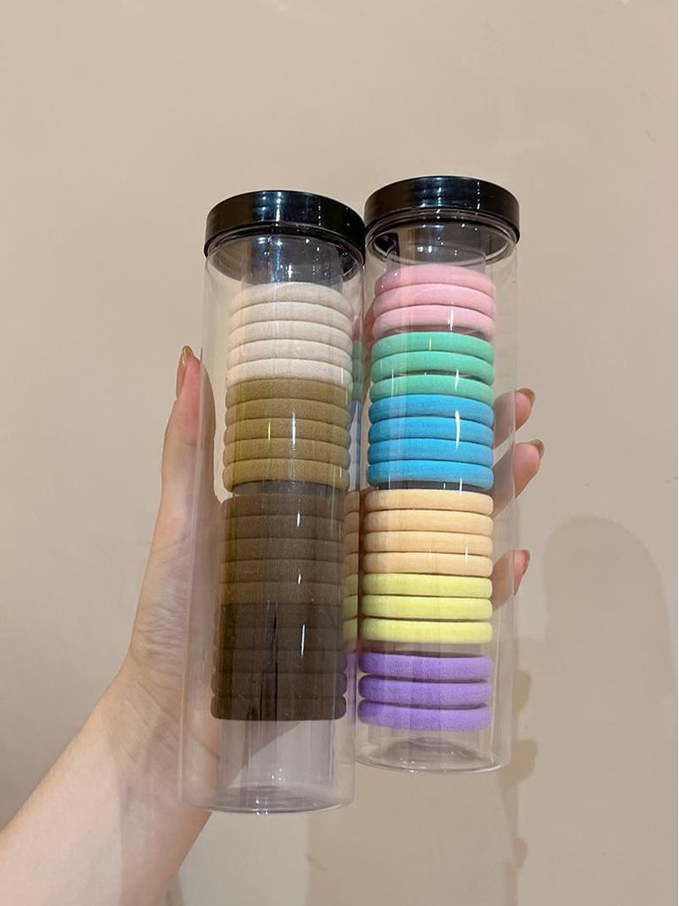 Korean Style Colorful Gradient High Elasticity Hair Ties for Girls' Ponytails