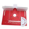 Router Table Insert Plate Imperial and Metric Scales Aluminum Alloy Router Flip Plate with Miter Guide and Fence