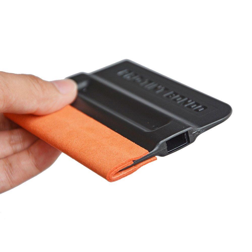 2 PCS Suede Felt Pro Vinyl Film Squeegee Universal Plastic Car Wrapping Kit Tool