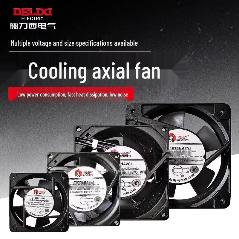 DELIXI ELECTRIC 92x92x25mm DC 24V Control Cabinet Axial Fan