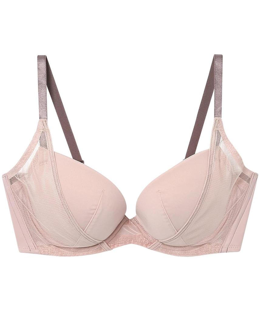 Wacoal Hug Web Senses Body Temperature and Adapts to Your Enhances High Side Fits up to G Plus Sizes PO C75 Women's Bra, Exclusive, Body, Cleavage,