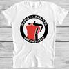 Barista T-shirt Antifascistisch Grappige Woordspeling Koffie Cool Cadeau Tee M227