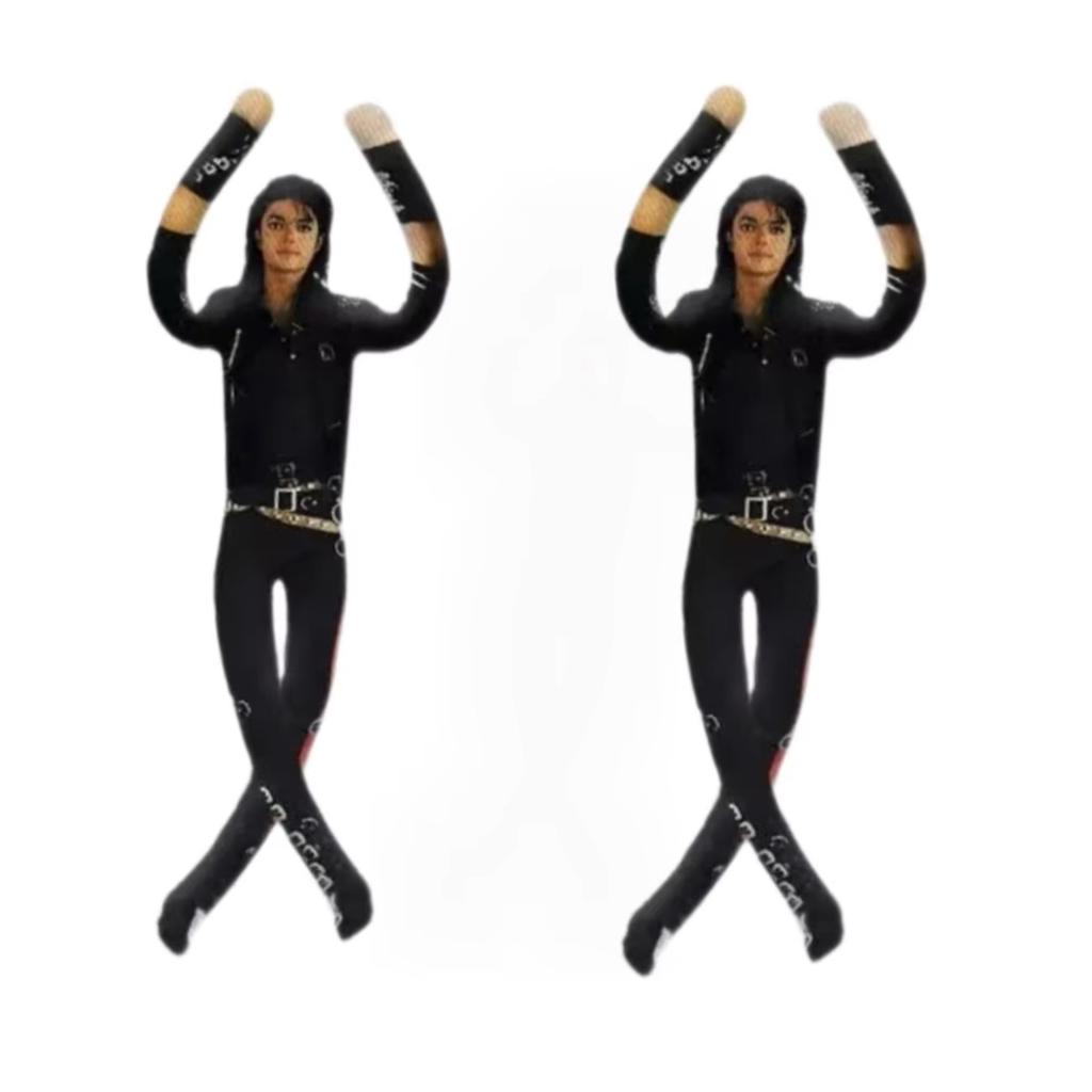 Anime Michael Jackson Cosplay Requisitenpuppe Plüsch gefüllte Figur Puppen Zimmerdekoration Abstrakt Gelenkbeweglichkeit Requisiten Geschenk