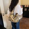 Versatile Butterfly Print Canvas Shoulder Bags for Women Lightweight High Capacity Ladies Tote Bag Vacati Girls Travel Handbag