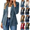 Women's Fashion Color Long Sleeve Versatile Casual Jacket for Work and Daily Wear