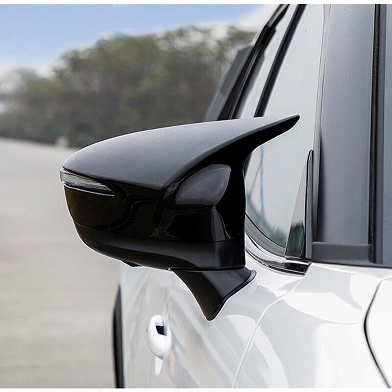 For Mazda CX-5 CX-3 CX-4 Car Rearview Side Mirror Cover Wing Cap Horn Exterior Door Rear View Case Trim Sticker Carbon Fiber