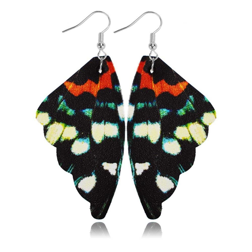 Nowe zabytkowe kolczyki z motylimi skrzydłami w stylu boho, kolorowe kolczyki dla kobiet, biżuteria na prezenty
