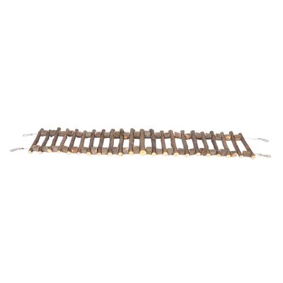 Escalera de Escalada para Mascotas Molienda de Dientes Ambiental Duradera Flexible Puente de Escalera de Madera para Loro