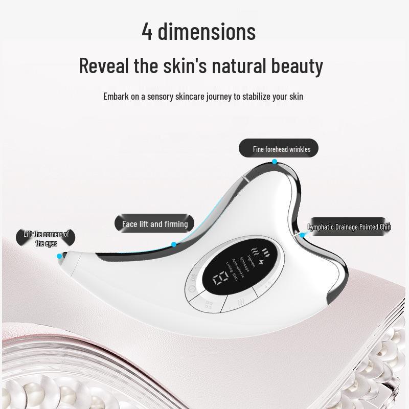 EMS Microcurrent Gua Sha Facial Massager: Constant Temperature Neck and Beauty Instrument