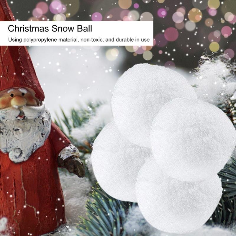 50 ks 7cm Imitace sněhové koule Vánoční falešné koule Hračky Vnitřní herní rekvizity Dekorace