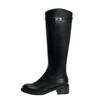 PT'SON Women's Winter Leather High Boots