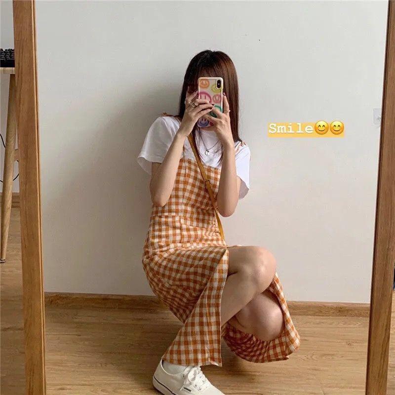 French Small Sweet Spice Girl Split Skirt Summer New Pure Desire Wind Thin Hip Long Dress Dress Women's Clothing