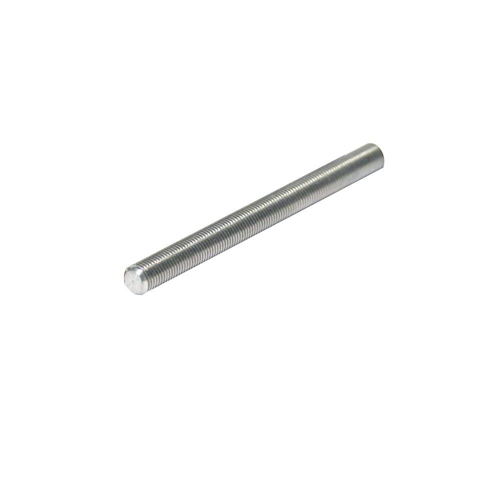 CNC 304 Stainless Steel T8 Trapezoidal Lead Screw with Cut Edge Nut, Pitch 1, Lead 1