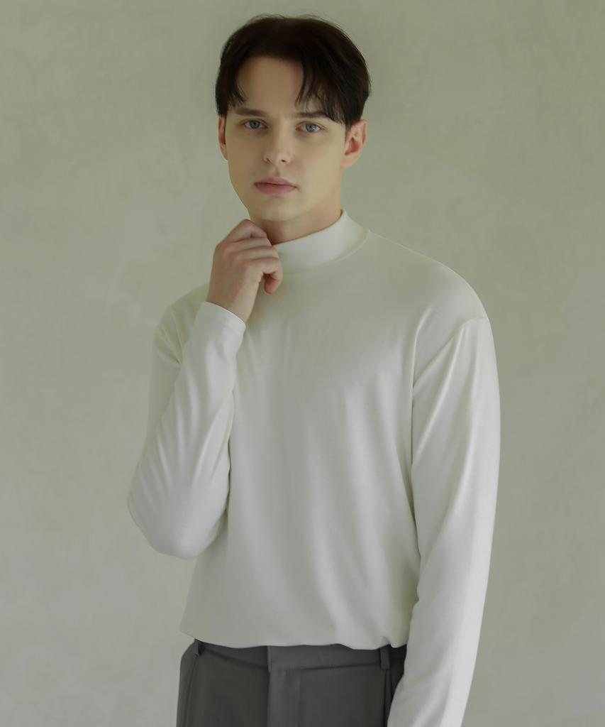 ESN [Set] Half Turtleneck Knit T-Shirt (Type B)