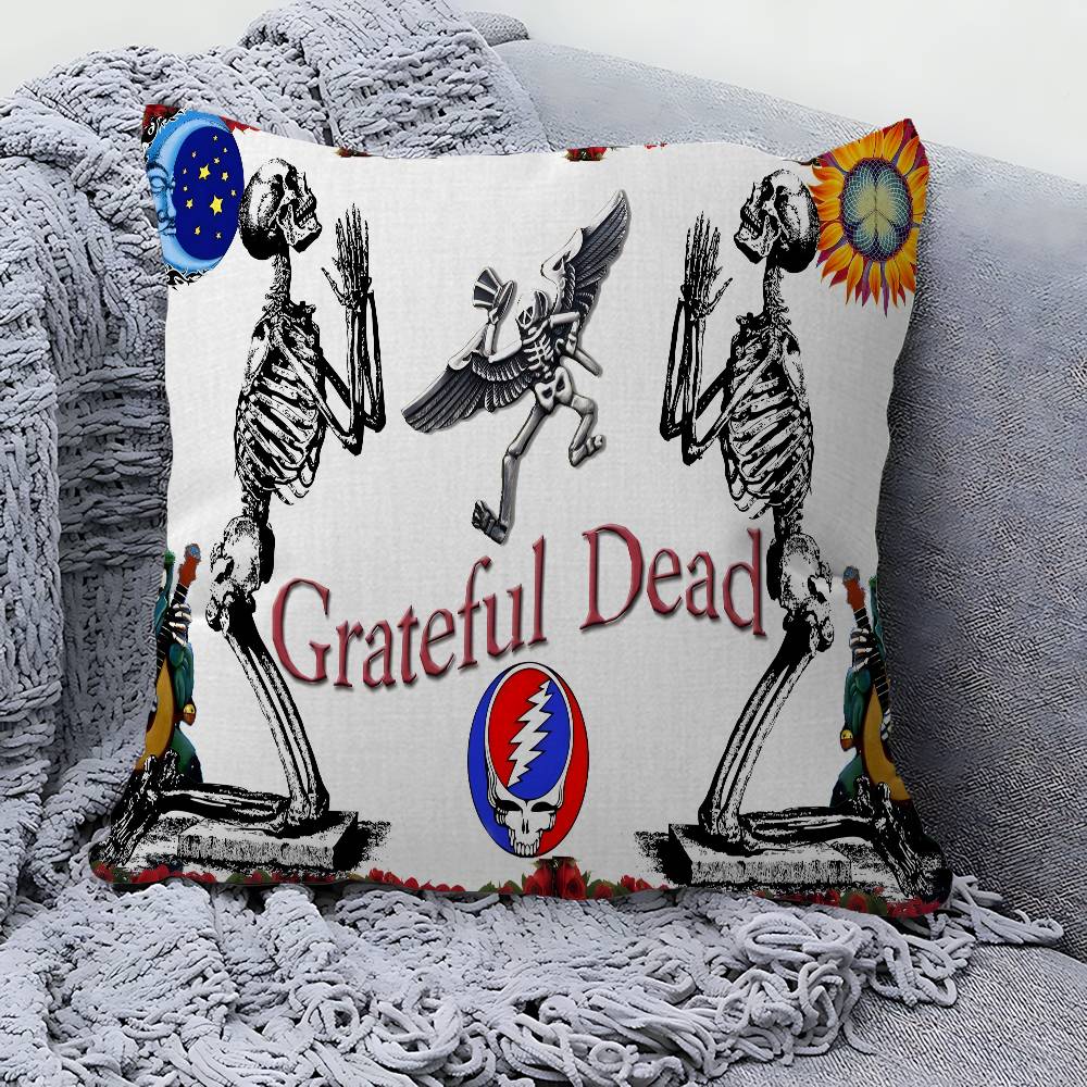 

GGrateful DDead Pillowcase toon Gift Cushion Cover Bedroom Home Sofa Chair Seat Decor pillow case 30x30 cm