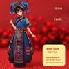 Chinese Ethnic Figures Wooden Magnets - Cultural Souvenir Stickers