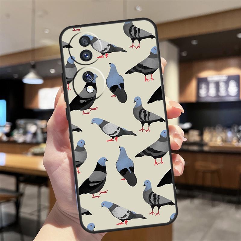 The Pigeons Case For Honor Magic 8 Lite 5 6 7 Pro Honor Win RT 400 200 50 70 90 X8c X9a X9b X9c X9d Cover
