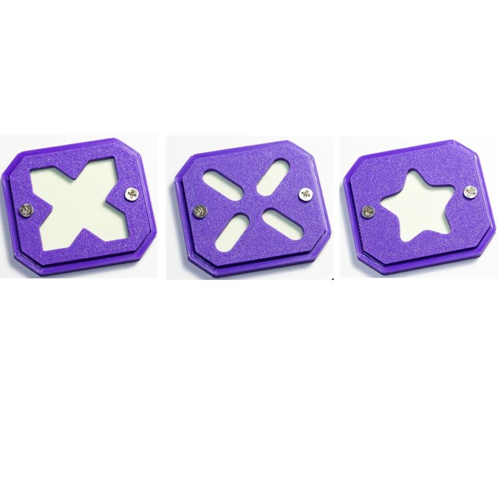

Purple Luminous Morale Badage Function Tactical MOLLE Accessories Quick-release PETG Plastic Clip For 25mm Webbing 3pcs/set