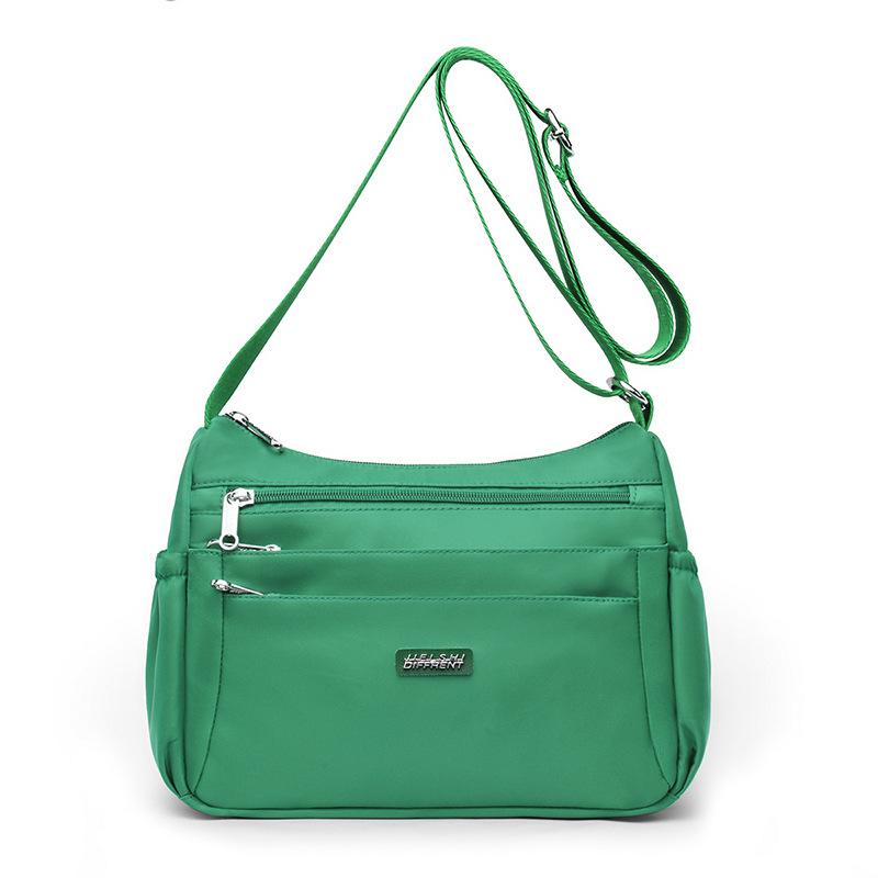 Women'S Bag Spring Fashion Medium And Old Nylon Oxford Cloth One Shoulder Oblique Span Bag Lightweight Multi-Layer Dumpling Bag