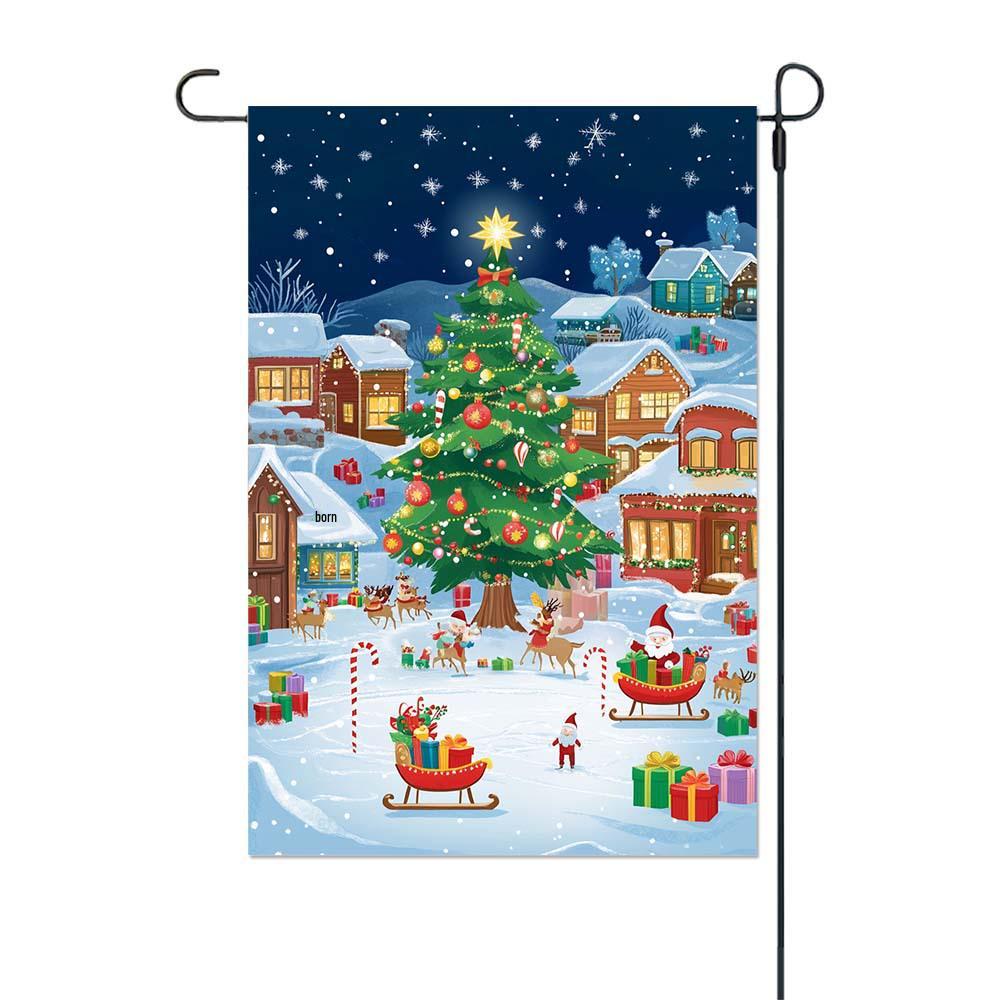 Christmas Courtyard and Garden Party Decoration Flag