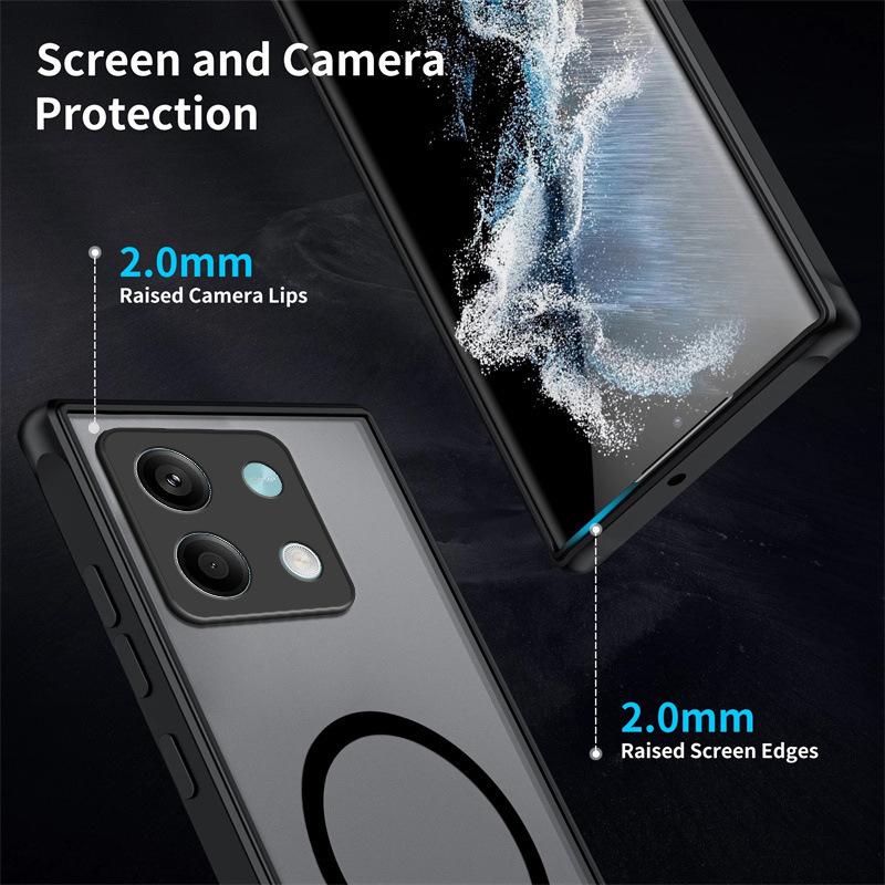 Průsvitný matný kryt na telefon Magsafe pro Xiaomi poco C85 C75 C65 C55 F8 F7 F6 F5 F3 X3 X3GT X3NFC X6 Pro ultra X4Pro M6Pro 4G 5G